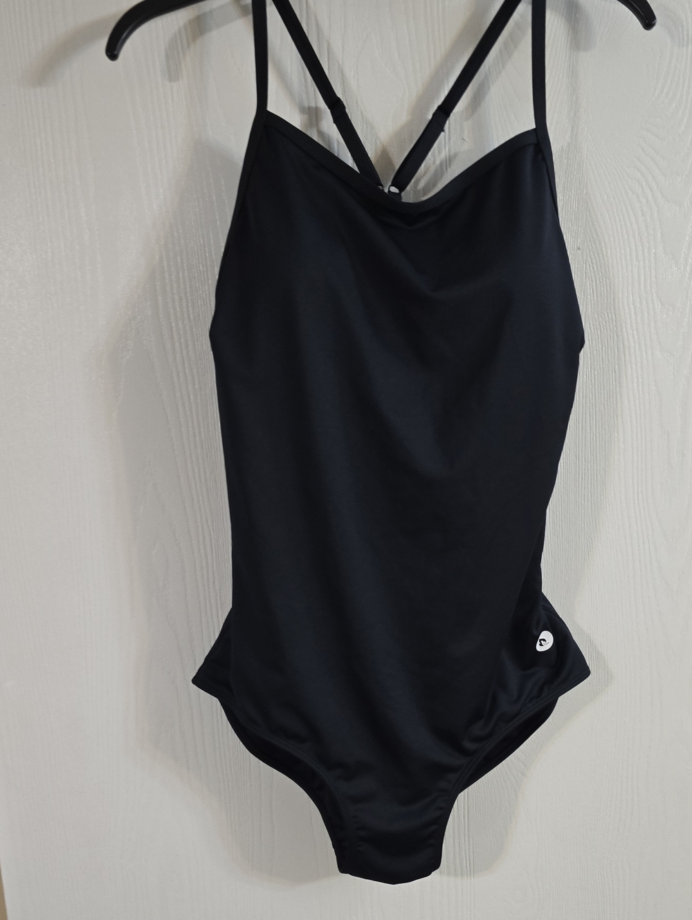 Baleaf Black One-Piece Swimsuit with Crossback Straps